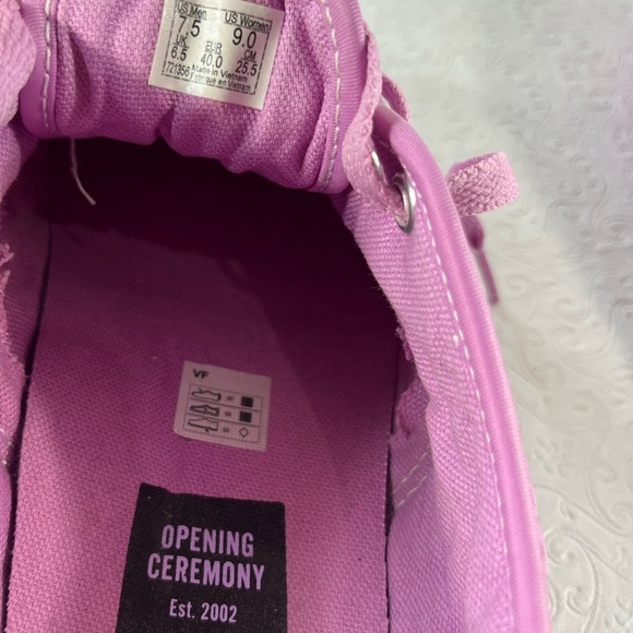 Vans Authentic x Opening Ceremony Quilted Orchid Pink Skate Shoe Men 7.5 Women 9 - Picture 7 of 16